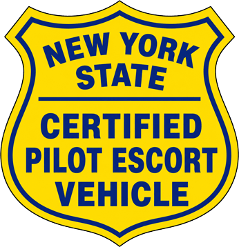 New York State Certified Pilot Escort Vehicle Badge
